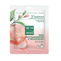 Чистая линия маска тканевая для лица Востановление и увлажнение